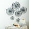 18 pcs Metallic Paper Fans Wall Backdrop Wedding Decorations Event Supplies